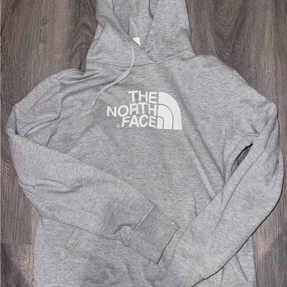 The North Face Light Gray Pullover Hoodie